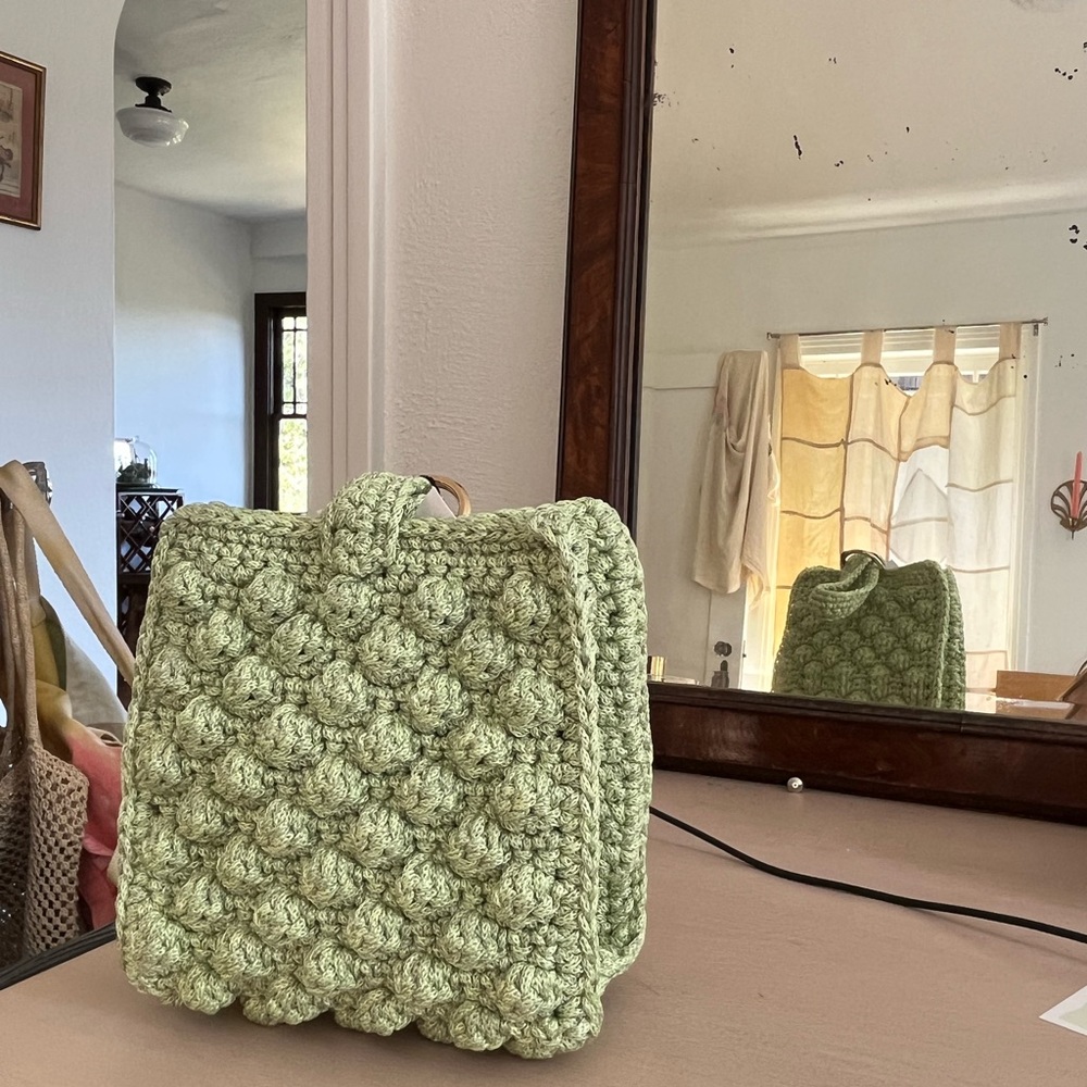 Mint Crocheted Mini Purse NWT